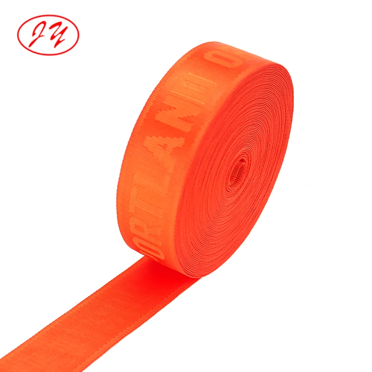 Fashion style 38mm high quality nylon jacquard webbing for luggage bags woven shoulder strap garment accessory suitcase tape