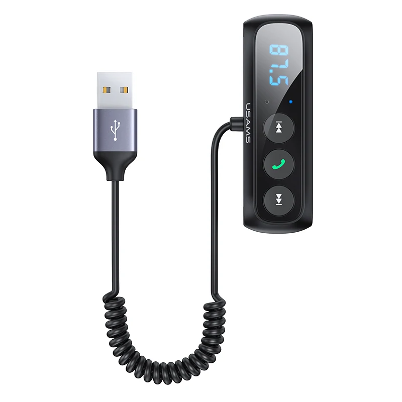 USAMS SJ504 беспроводной приемник BT5.0 USB 3 5 мм аудио адаптер для