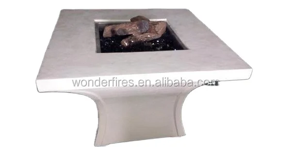 Square Outdoor Gas Firepit