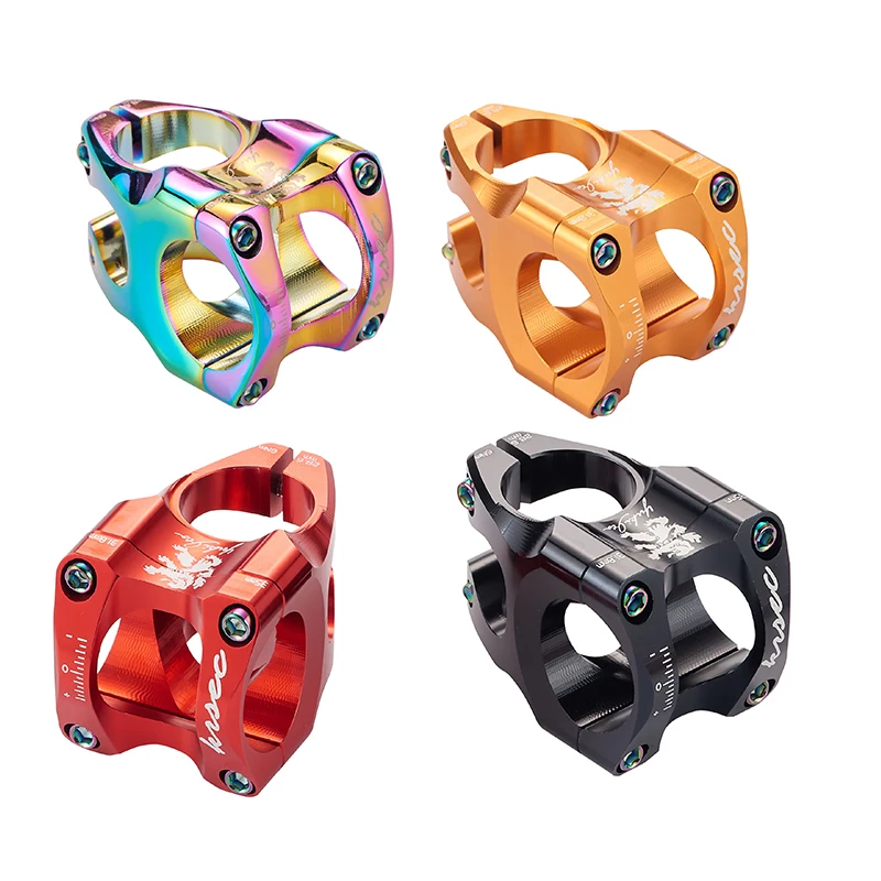 KRSEC MTB Stem 31.8x35mm Short Handlebar Stem High Strength 0 Degree DH AM Bike Stem