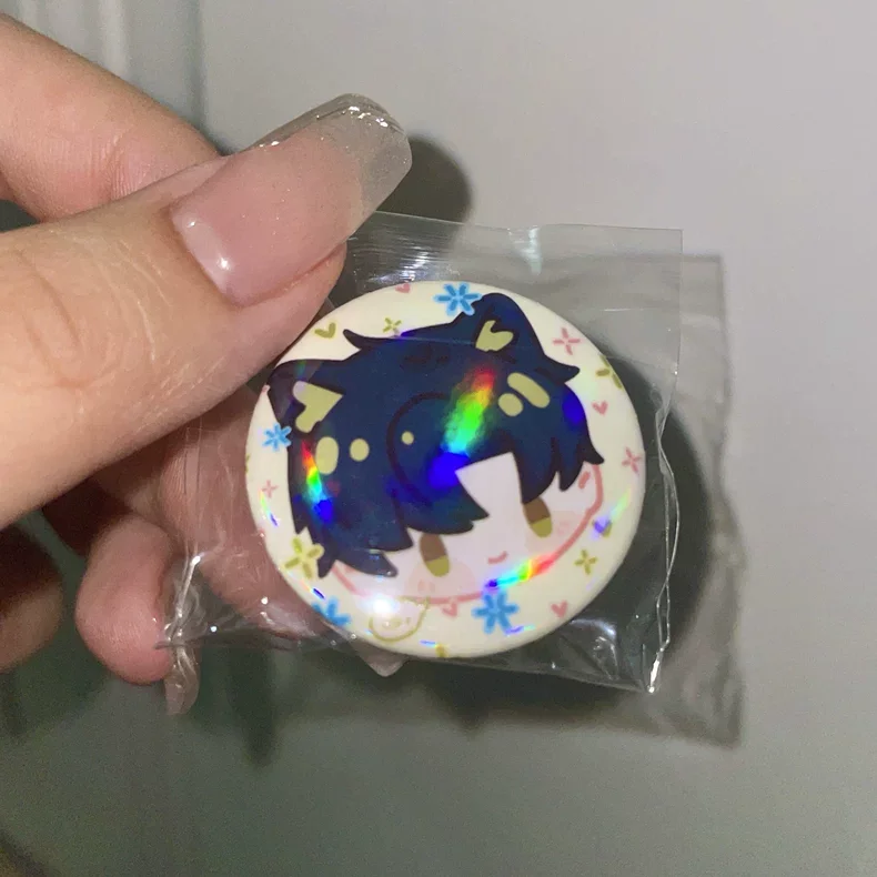 Customized Button Badge Pin Round Shape Badge With Safety Pin