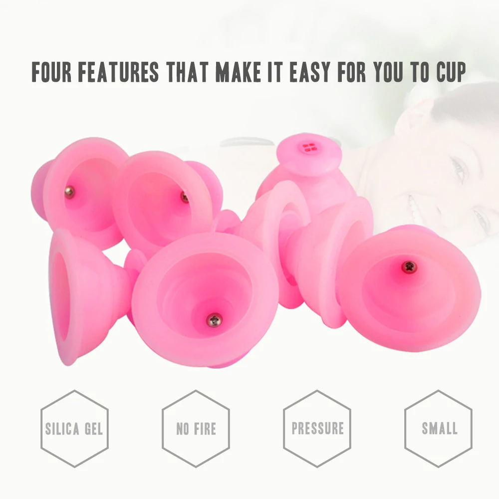 Portable Stronger Suction cupping tools cupping therapy Silicone Massage Cupping Set