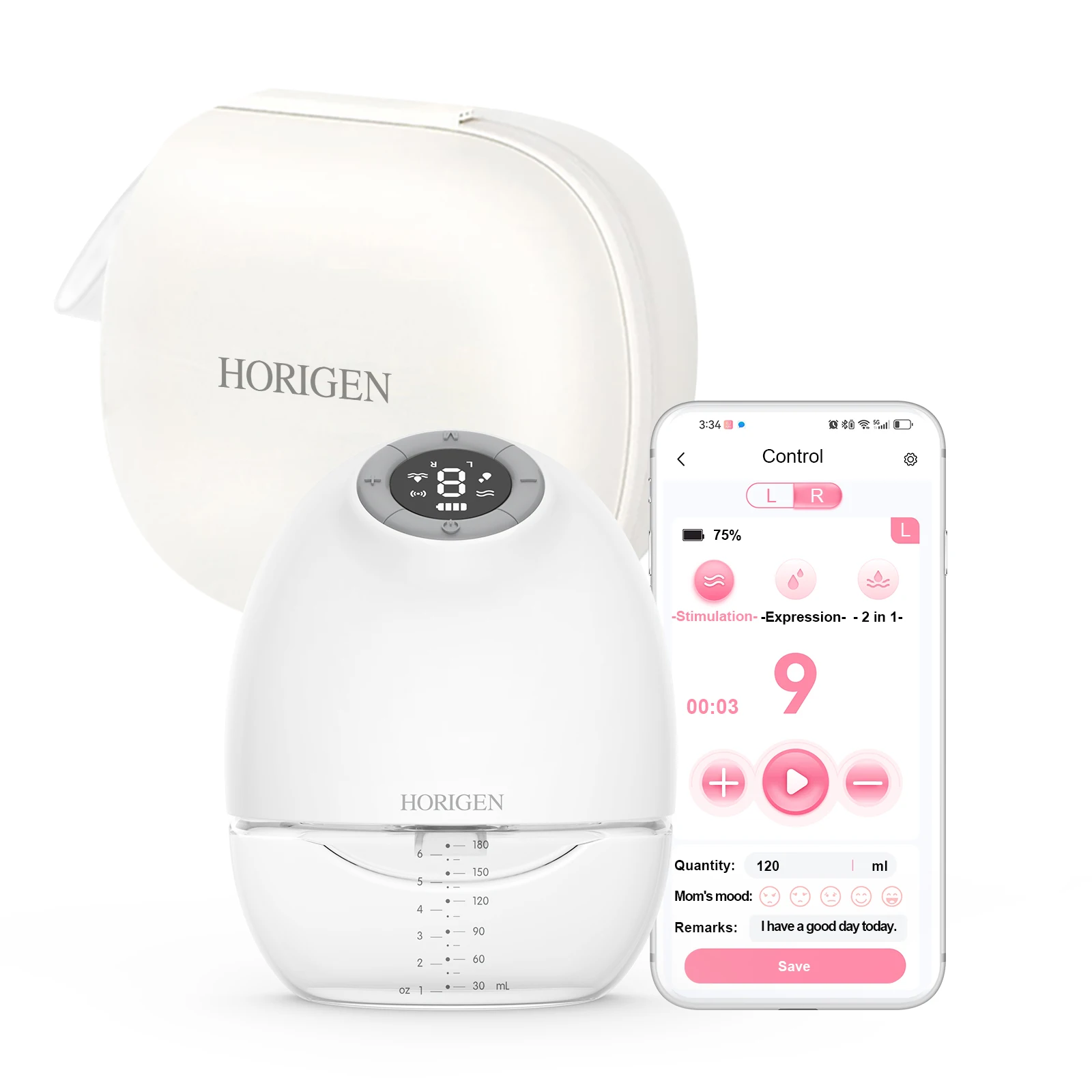 2024 new products adult breast feeding pump app controlled breast pump baby easy to clean wearable-breast-pump with timer