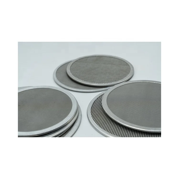 pp extruded spot welding cutting discs rubber washer 24 *110 mesh micronic dutch weave 304 stainless steel extruder filter mesh