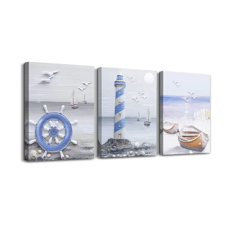 Морская тематика, холст, настенные картины для гостиной, фермерского дома, настенные картины, украшение для офиса, спальни