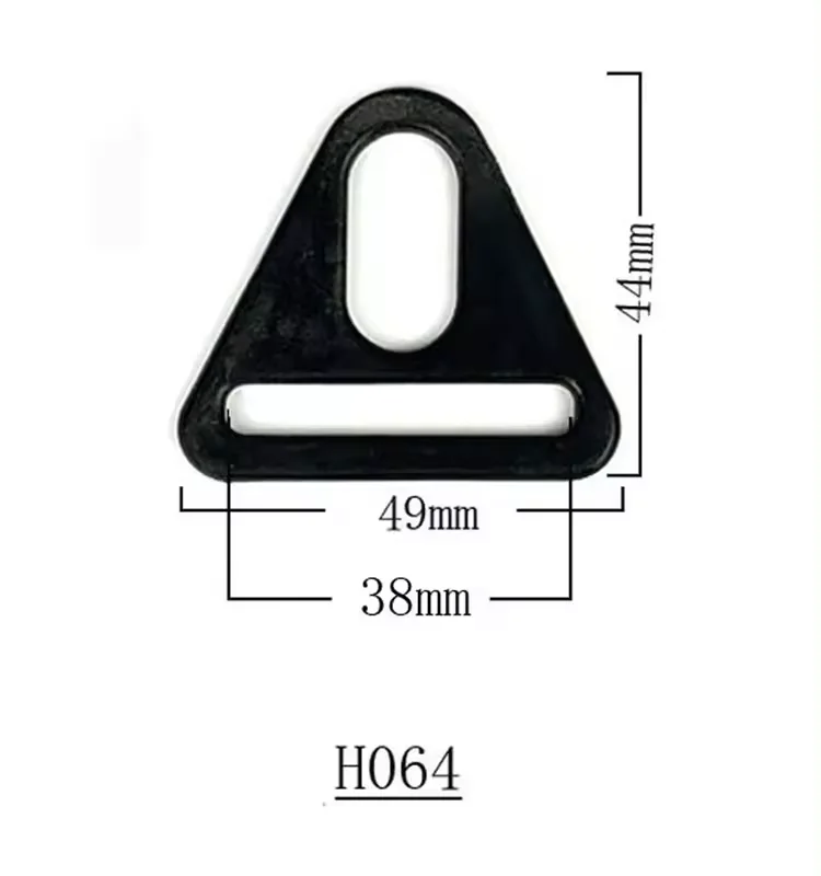Professional Plastic D Ring Belt Buckle Triangle Shape Ring Buckle For Bags Accessories