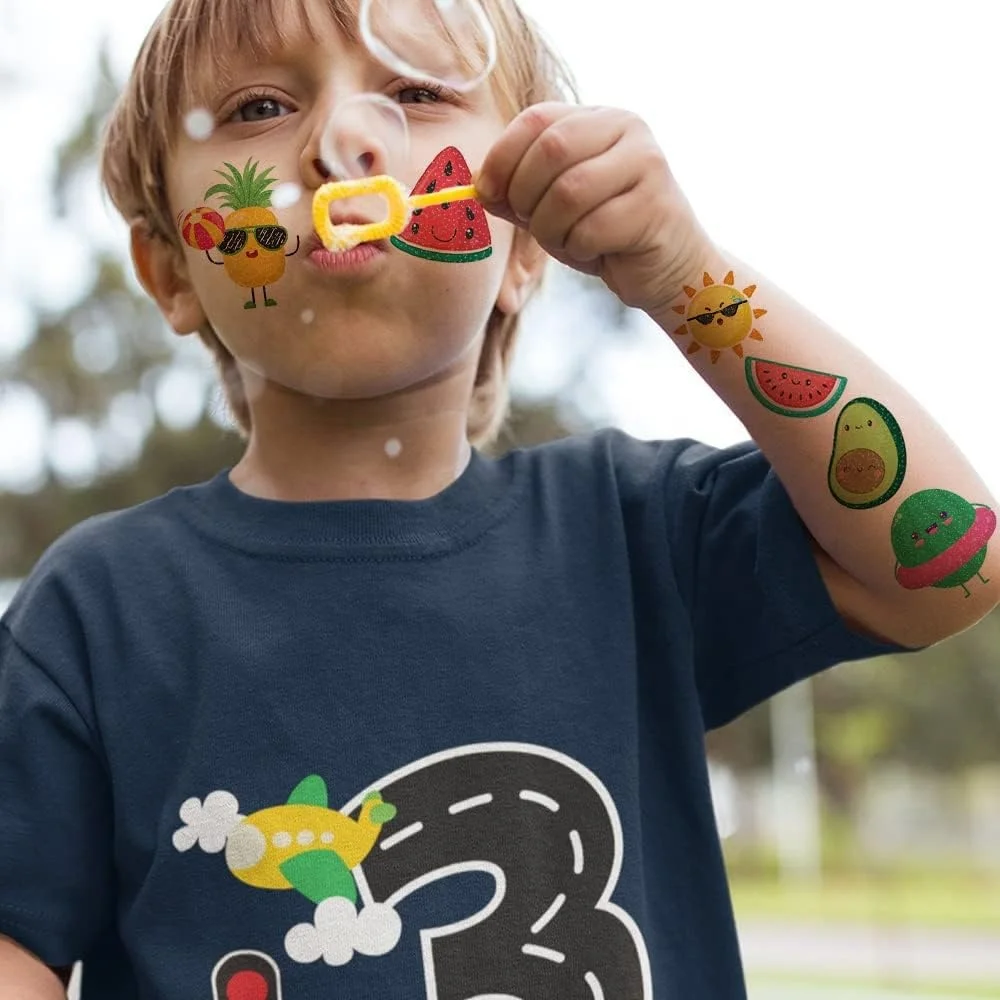 New Design Kids Temporary Hot Sale Wholesale Cute Cartoon Art Animals Waterproof Body Tattoo Sticker