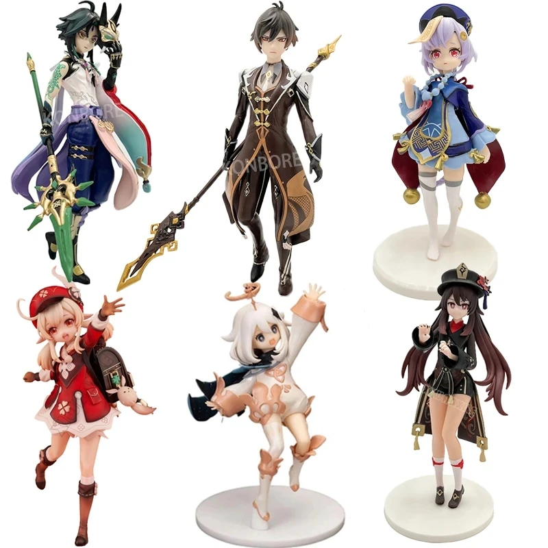 10 Styles 18CM Game PVC Figure Genshined Impact Yae Miko Keqing Xiao Zhongli Nahida Venti Qiqi Hutao Figurine Toys Anime Figures