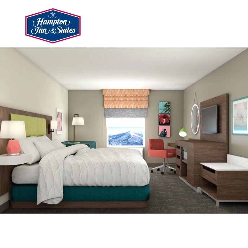 
3 5 star Modern Design Luxury Hilton Hampton Inn Style Hotel BEDROOM Furniture 