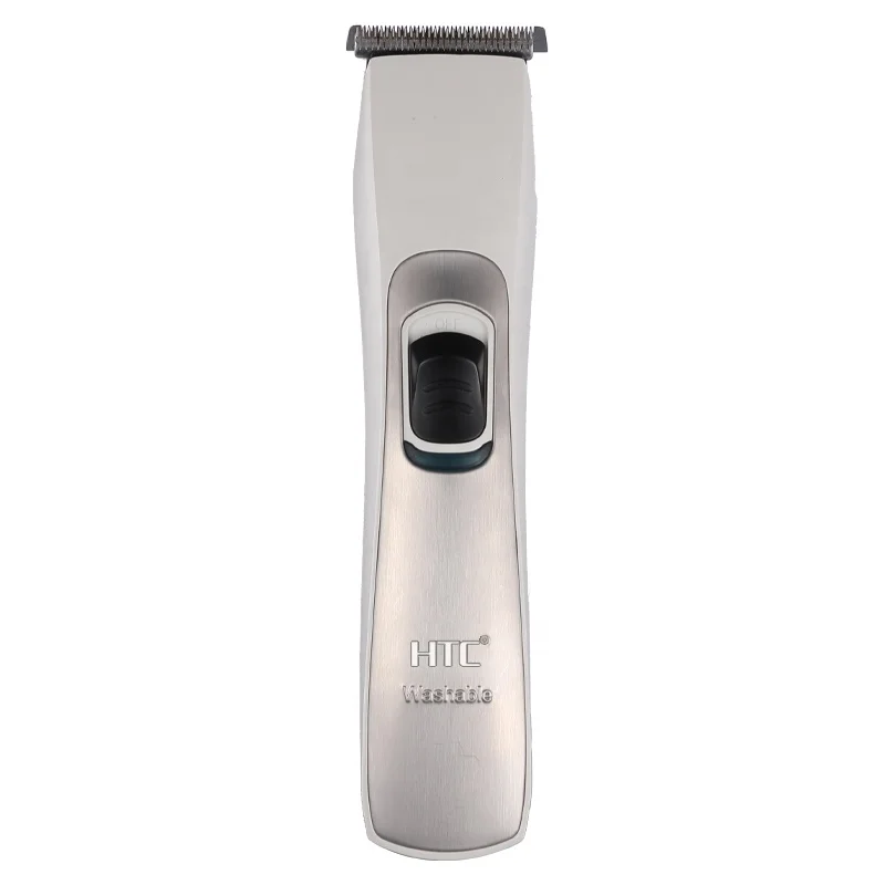 HTC AT-129C new patent model fully washable cordless balding hair clipper for men hair removal machine soft touch
