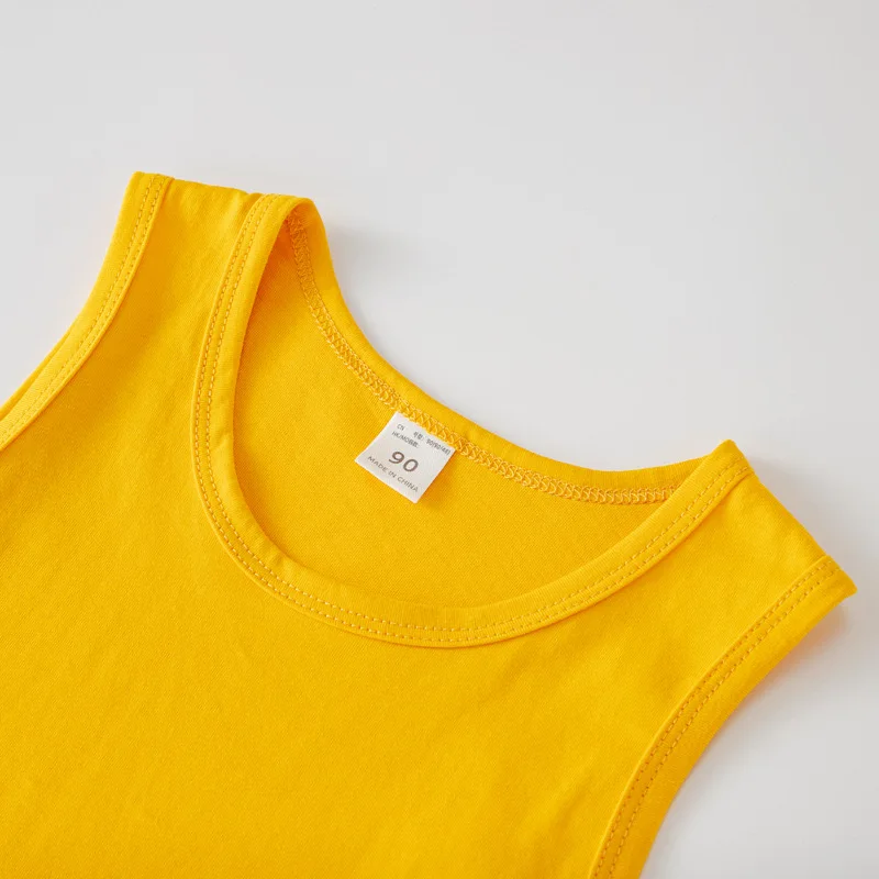 Kids Underwear Cotton Girls Boys Tanks Tops Baby Boy Summer Vest Girl Camisole Children Solid Undershirt Sleeveless Vest