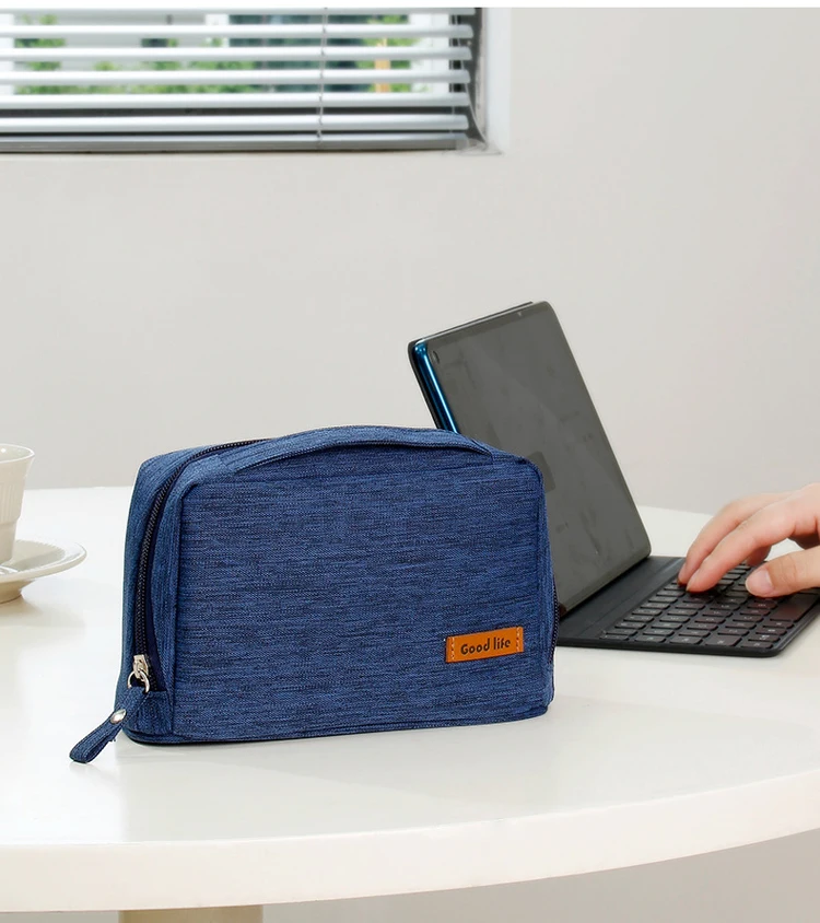 Multifunctional travel digital cable storage bag lightweight waterproof travel electronic accessories organizer pouch