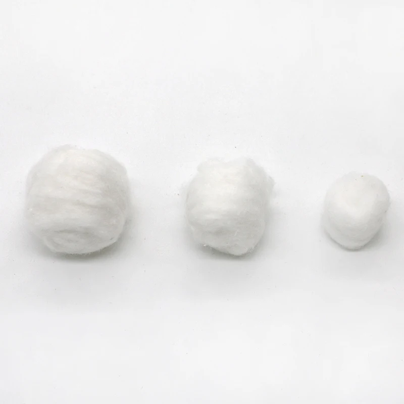 factory sterilized 50g medical absorbent cotton balls