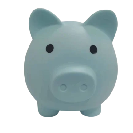 Customized colorful plastic shaped pig  bank sale price pvc baby coin money box  saving banks toy for kids