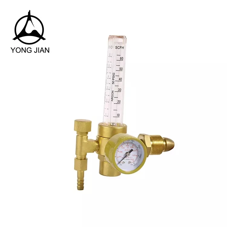 Top quality brass carbon dioxide/argon regulators with gauge