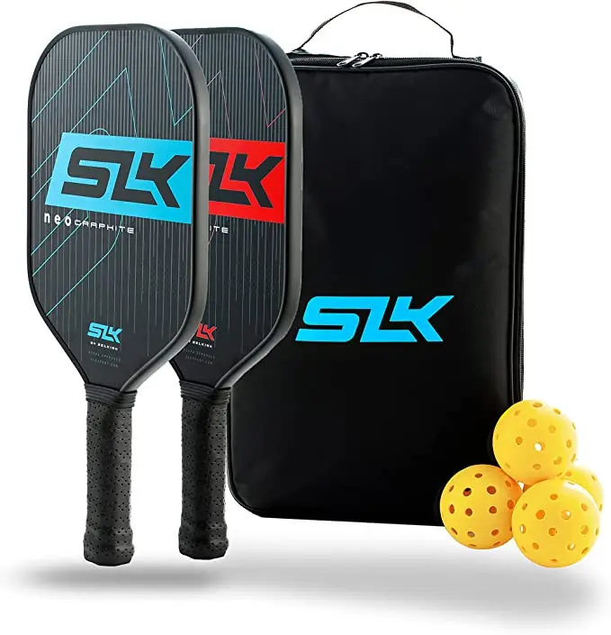 Pickleball Paddles with Portable Carry Bag 4 Balls Comfort Grip Rackets Honeycomb Core Pickle Ball Paddles lightweight