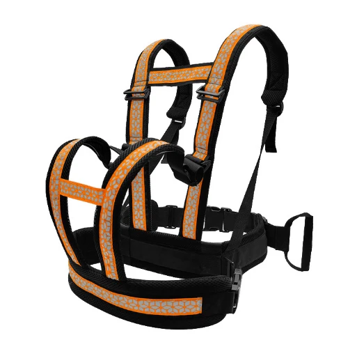Buckle Design Breathable Reflect Light Bike Motorcycle Passenger Safety Harness Belt for Child Kids
