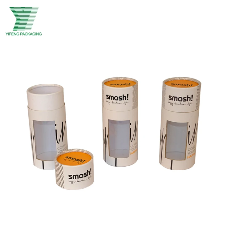 Wholesale eco-friendly designer lipstick window small paper tube whiskey packing box white wine packaging box round paper tube