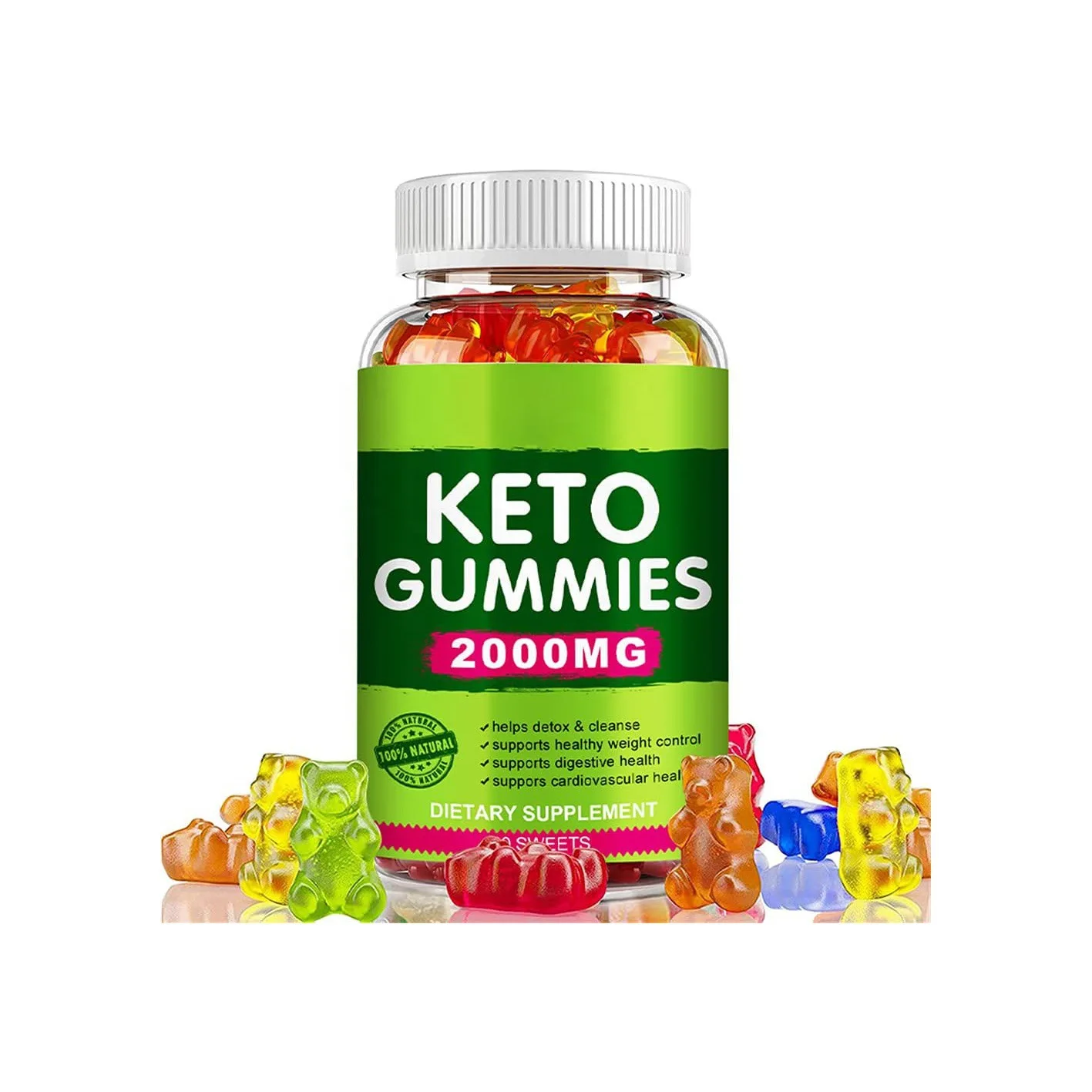 OEM ODM Factory Supplier Custom Flavor Organic Keto Apple Cider Vinegar Gummies Bears Gummy Vitamin Weight Loss Keto Gummies