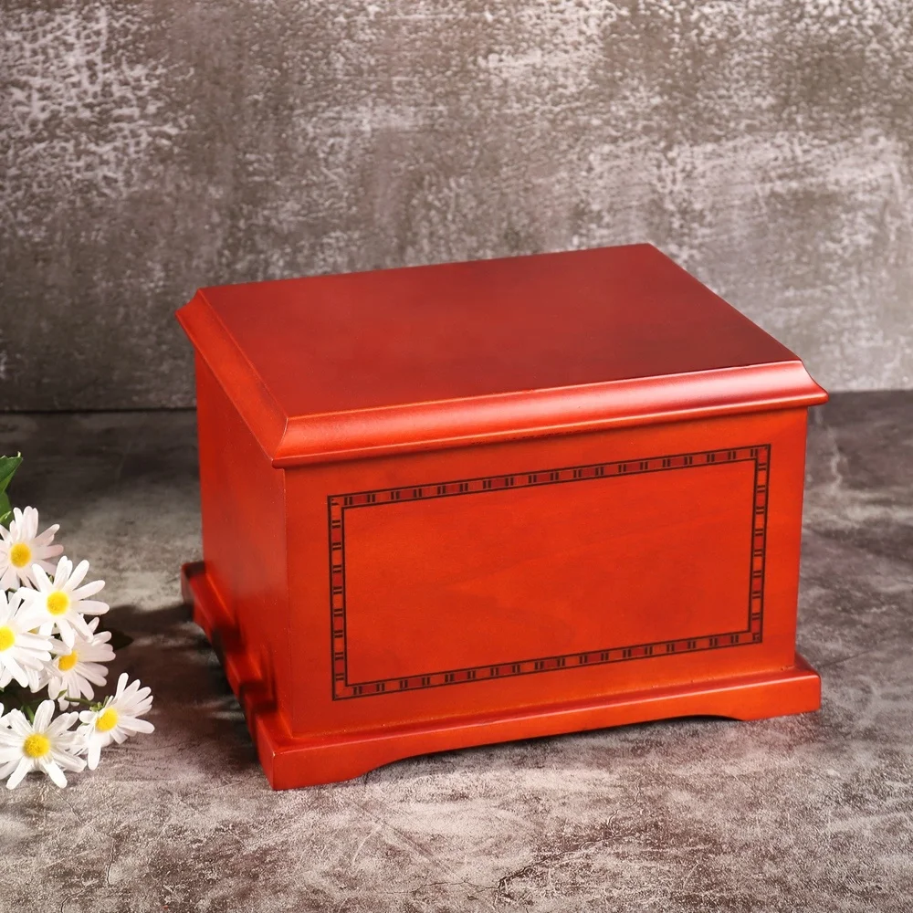 Novelty Designed caskets and coffins funeral supplies wholesale decorative cremation urns box