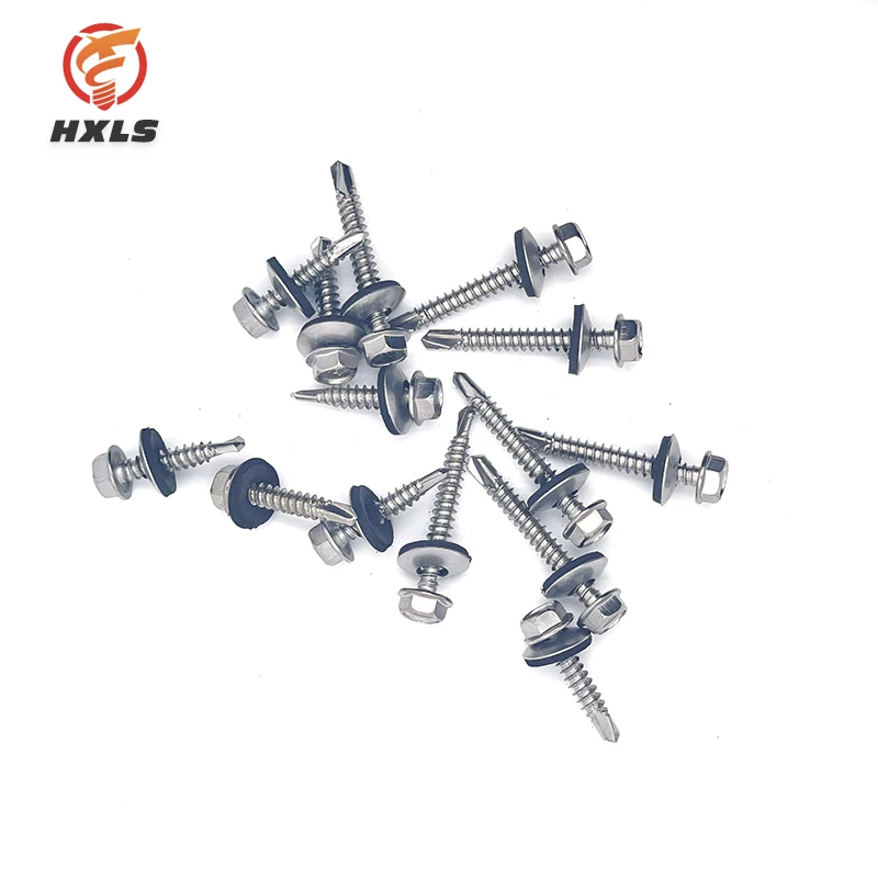 410 Steel Self-Drilling Screws With 12# Hex Washer Head Fast Shipping Zinc Finish Tapping