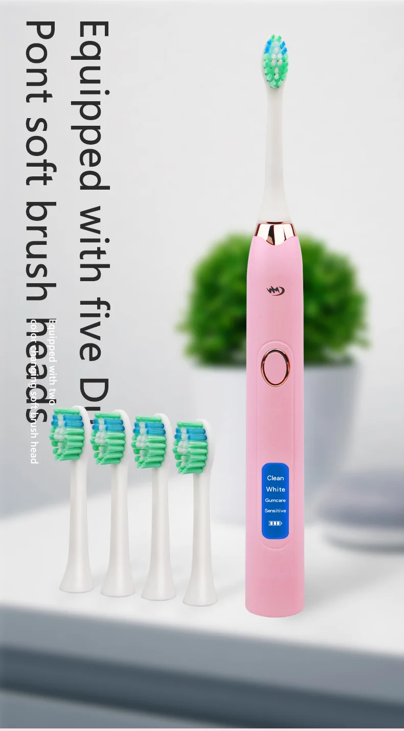 2023 Oral Health Care Electronics Tooth brush Waterproof charging intelligence Timer Sonic Electric Toothbrush For Home Use