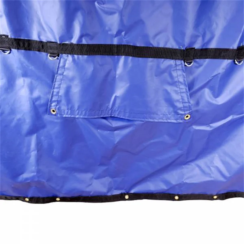 TZTY 18oz Black Vinyl Coil Cover Rolled Steel Aluminum Coils Coil Bag Flatbed Truck Trailer Trap Tarpaulin