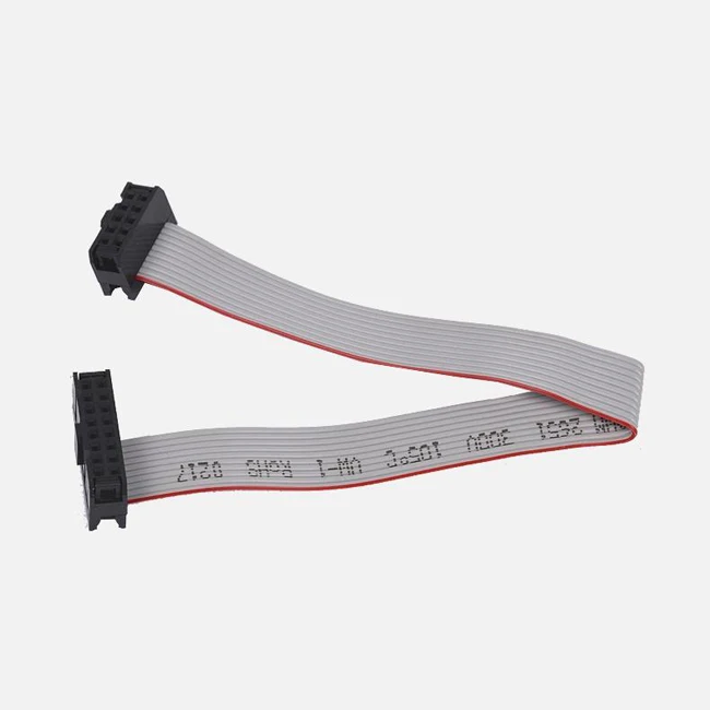 10pin to 16pin IDC Connector Flat Cable Assembly Ribbon Grey Flat Cable