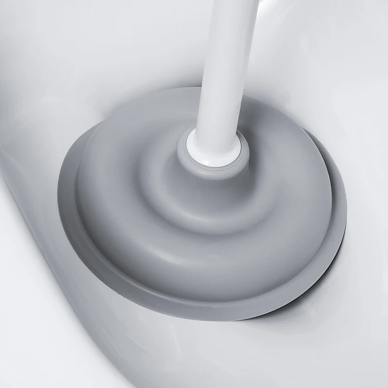 Sunshine 2-in-1 Mini Silicone Toilet Plunger and Brush Set Holder Flexible Heavy Duty Bathroom Cleaning Combo