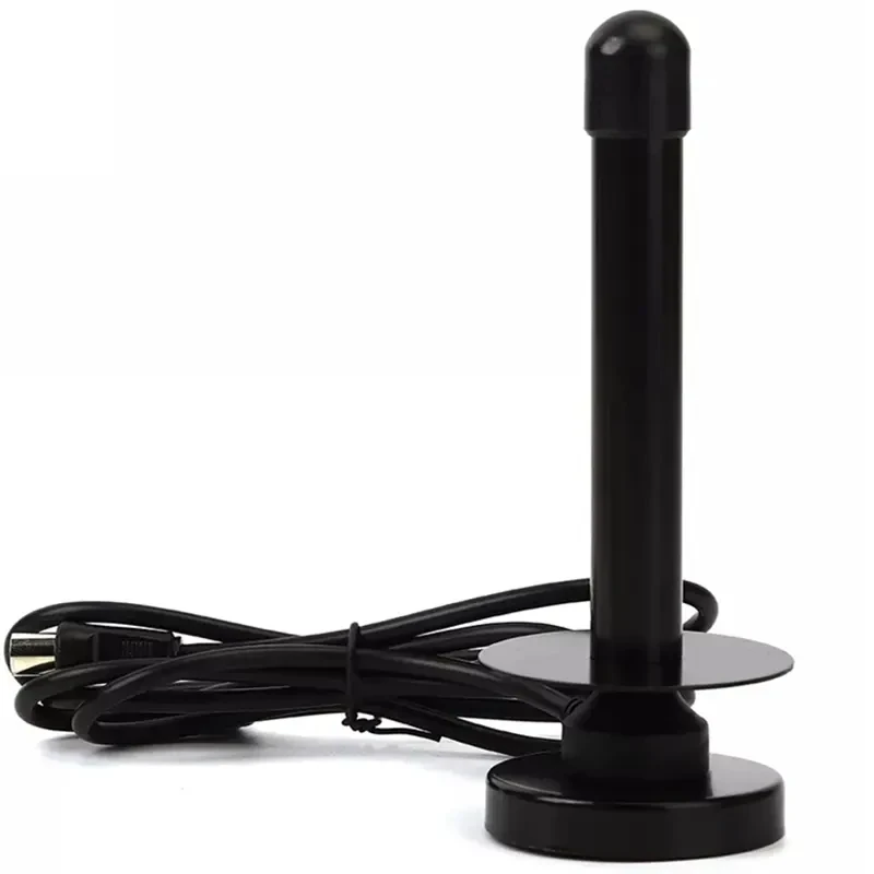 Free Channel Receiving Antenna TV Antenna HDTV Indoor Digital TV Antenna TV Tuner for DVB-T Television with Magnetic Base