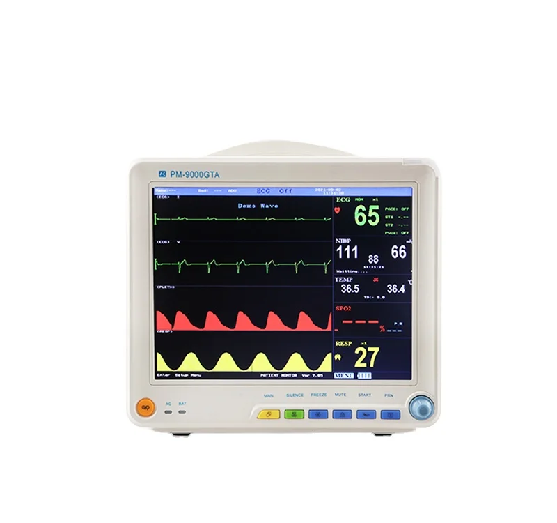 Critical care equipment patient monitor with etco2 medical ecg patient monitor used hospitalization