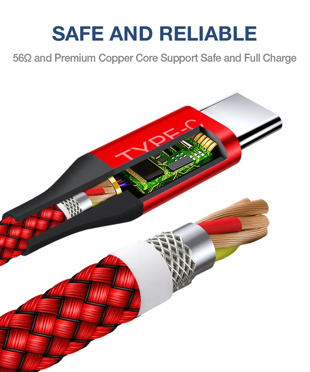 JSAUX USB C to USB C 60W Cable USB Type C Charger Cord Compatible with Samsung Galaxy S20+ Note 20 Ultra Note 10+ MacBook Pro