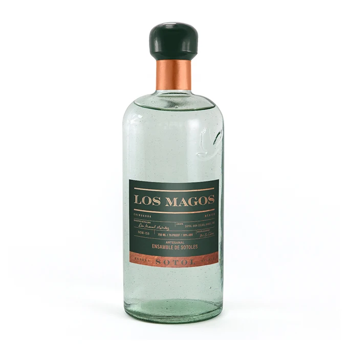 Delicious Mexican Los Magos Sotol Blanco Premium 750 Ml 100% Wild Harvested Organic Spirits