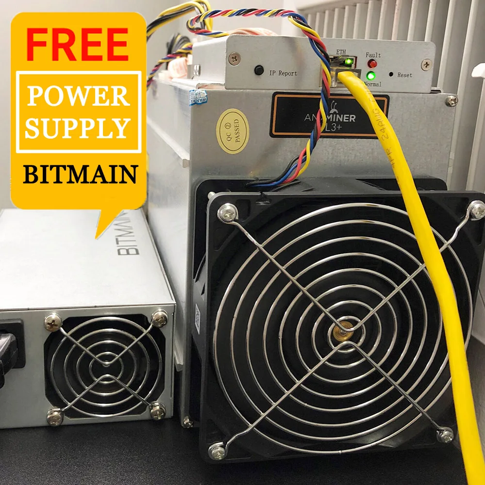  LTC L3 + Litecoin Bitmain Майнер ASIC машина 504mh/s Scrypt 800w блокчейн майнеры Antminer с блоком