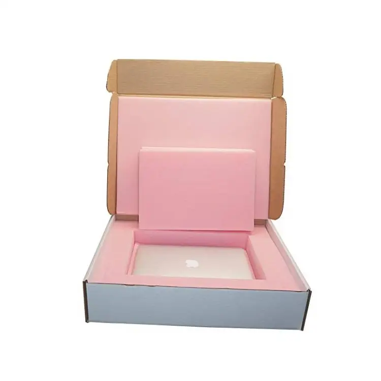 Wholesale Brown Corrugated Shipping Box Custom Logo With Foam Insert For Laptop Shipping