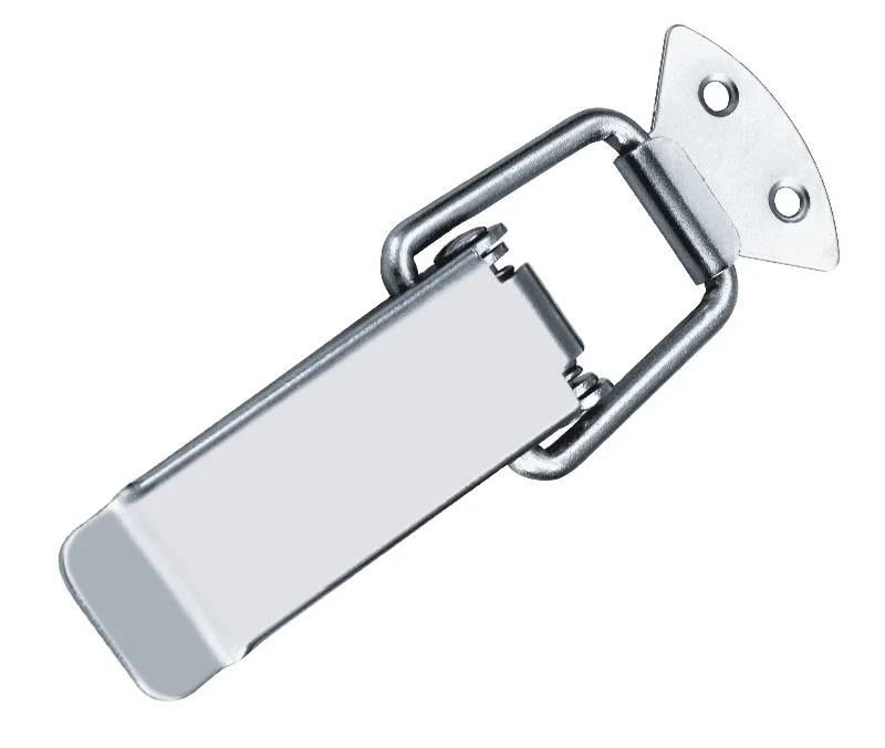 J001 Silver toolbox spring loaded toggle latch lock catches box hasp latch