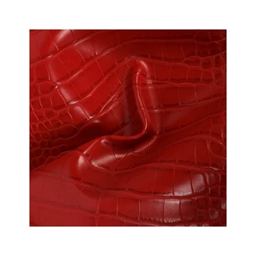 Durable Using Low Price Wholesale Faux Synthetic crocodile pvc Leather Decoration  mcm leather