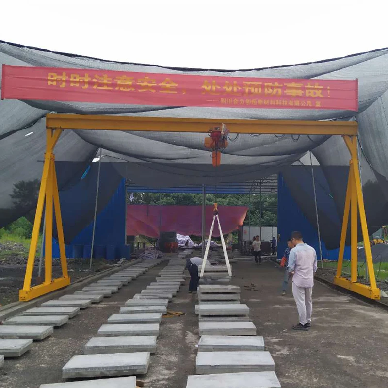 Portable Folding Mini Small manual Gantry Crane wheels container gantry crane price