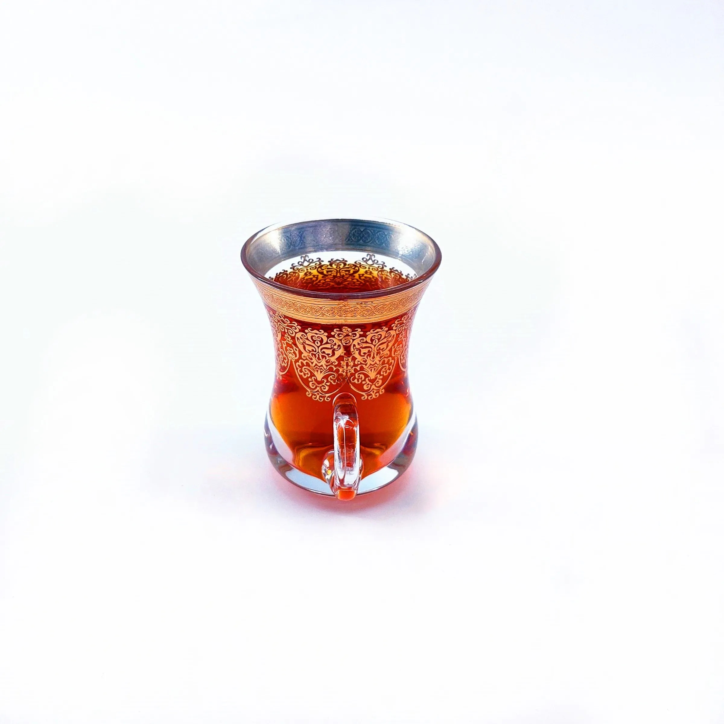 China factory Glass Arabian  painting elegant coffee cup sets for wholesale