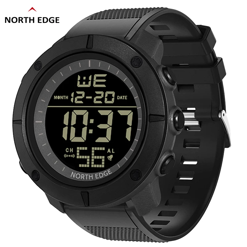 North Edge Многофункциональные цифровые часы Спортивные