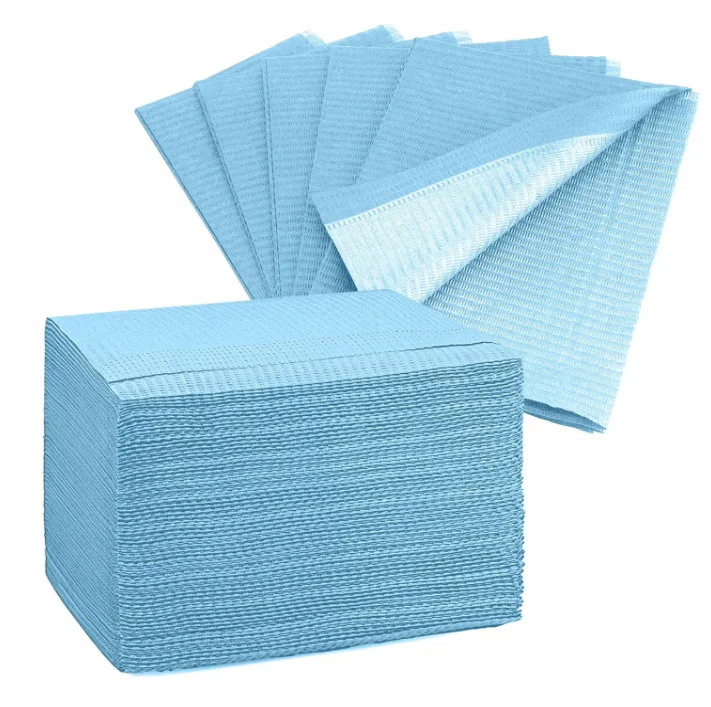 500PCS Disposable Dental Bibs for Dentist Colorful Dental Hospital Waterproof Disposable Dental Bib