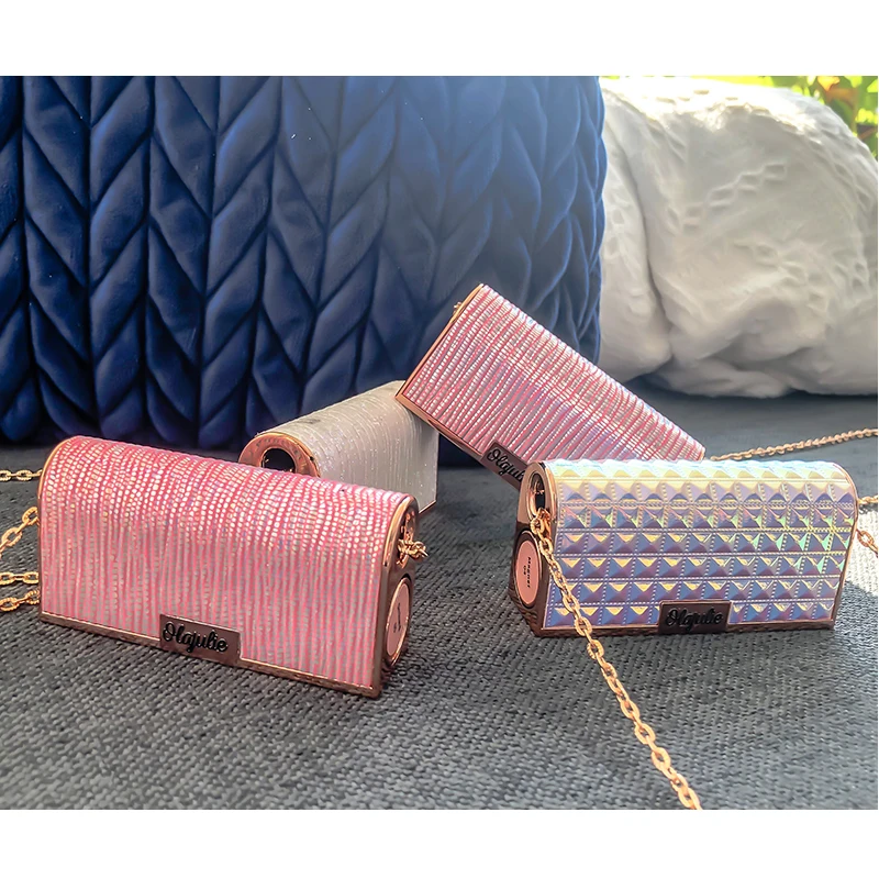 Alobon Diamonds Moisturizing Carved Surface Chain Bag Style Lipstick Waterproof Long Lasting Non-stick Cup Matte Velvet Lipstick