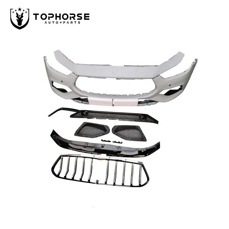 Hight Quality Car Bumper for Maserati Ghibli GTS GranSport 2013-2021 Front Grille  Car Body Parts Super cars Auto Spare Parts