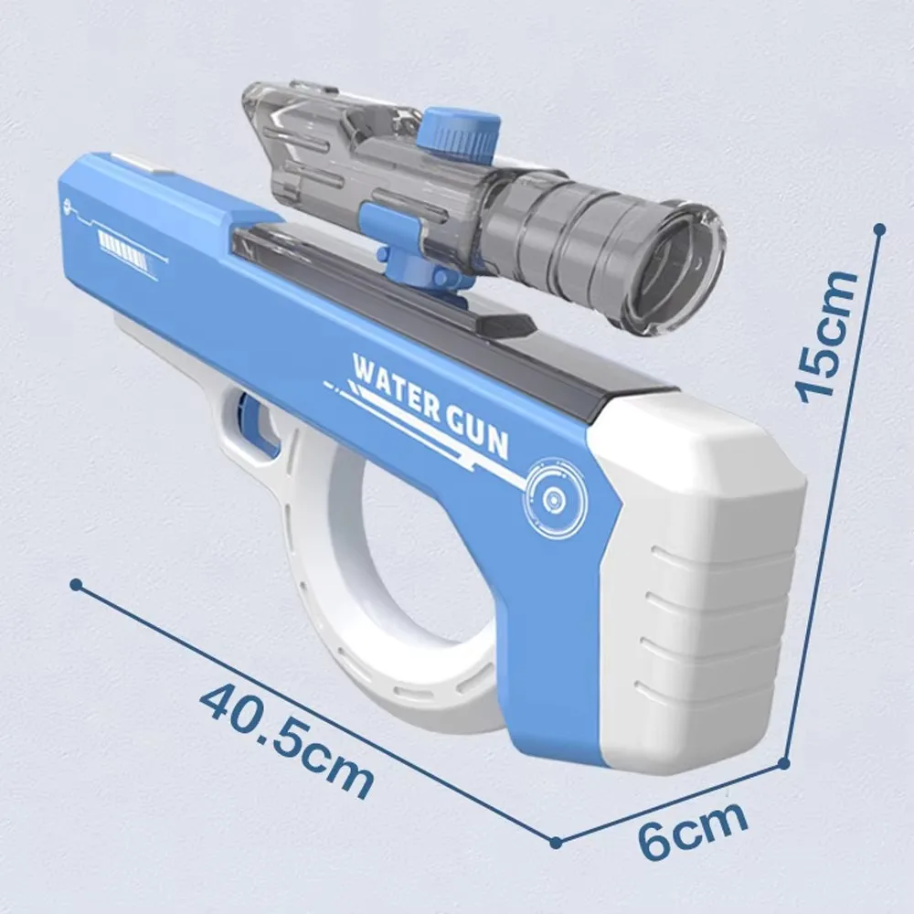 Factory 2024 New Model Electric Water Gun With Automatic Suction Shooting with lights Water Squirt gun Automatic Toy Gun