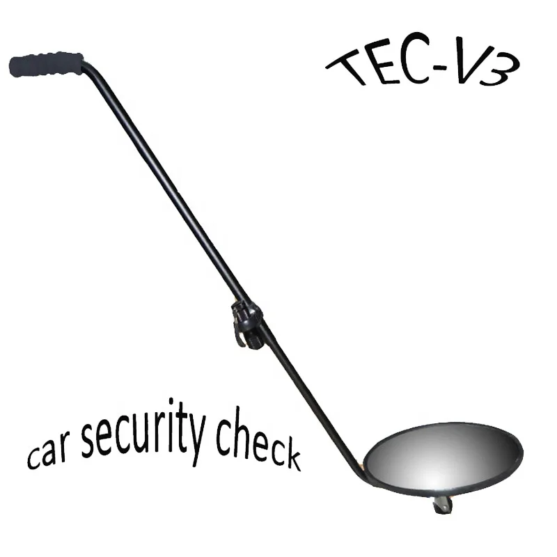 Лучшая цена Под Автомобиль бомба детектор поиска зеркала, под автомобиль проверки безопасности зеркало TEC-V3.