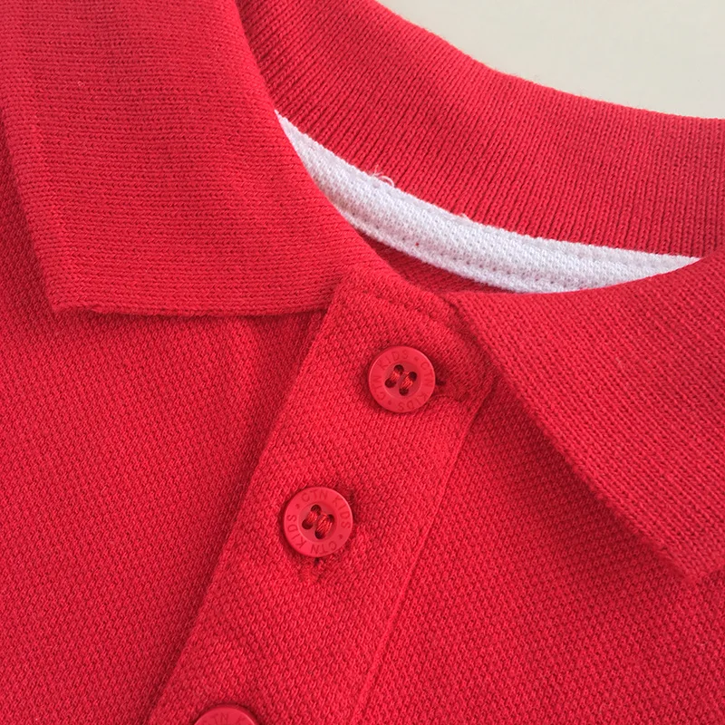 China Manufacturer Cotton Pique Polo Shirts Kids Custom Logo Embroidery Patch Polo T-shirts Boys