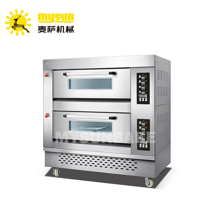 Bakery Equipment Commercial Stainless Steel Single Deck 2 Tray Gas Oven