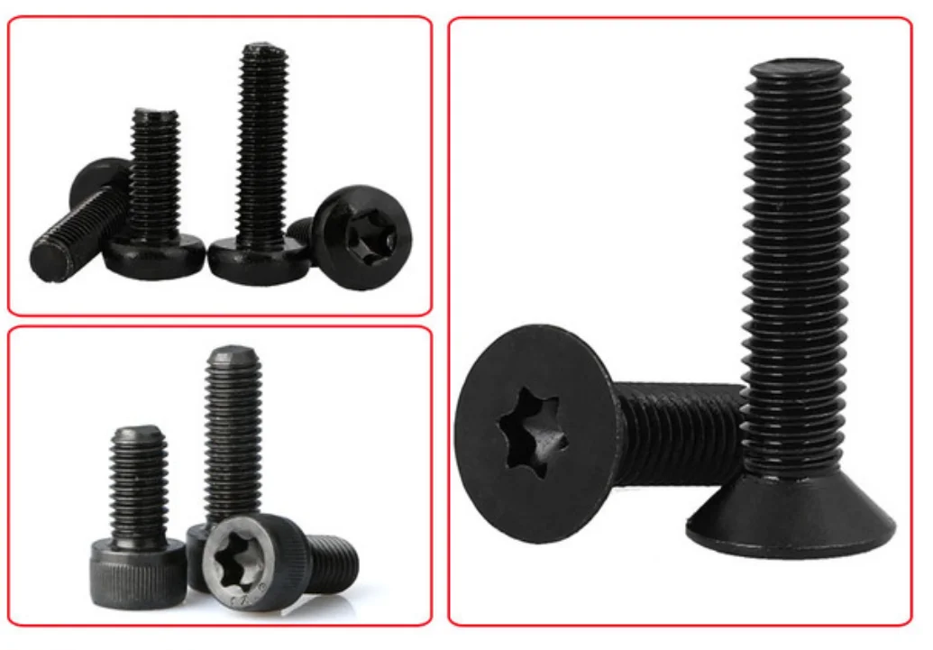 Class 12.9 black oxide carbon steel DIN 7991 Torx Socket Head Countersunk Socket Bolt M8x35