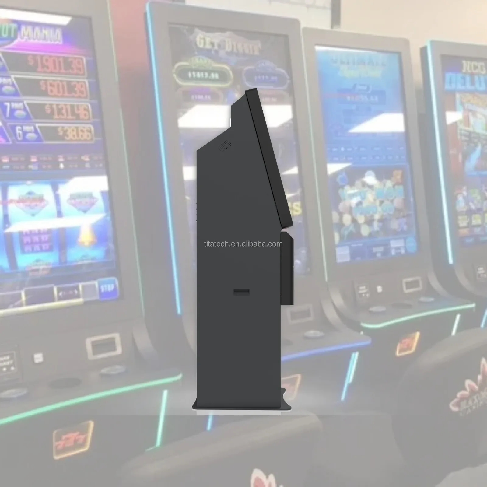 Skill game ticket redemption terminal self service kiosk COAM terminal for skill game cabinet gaming machine