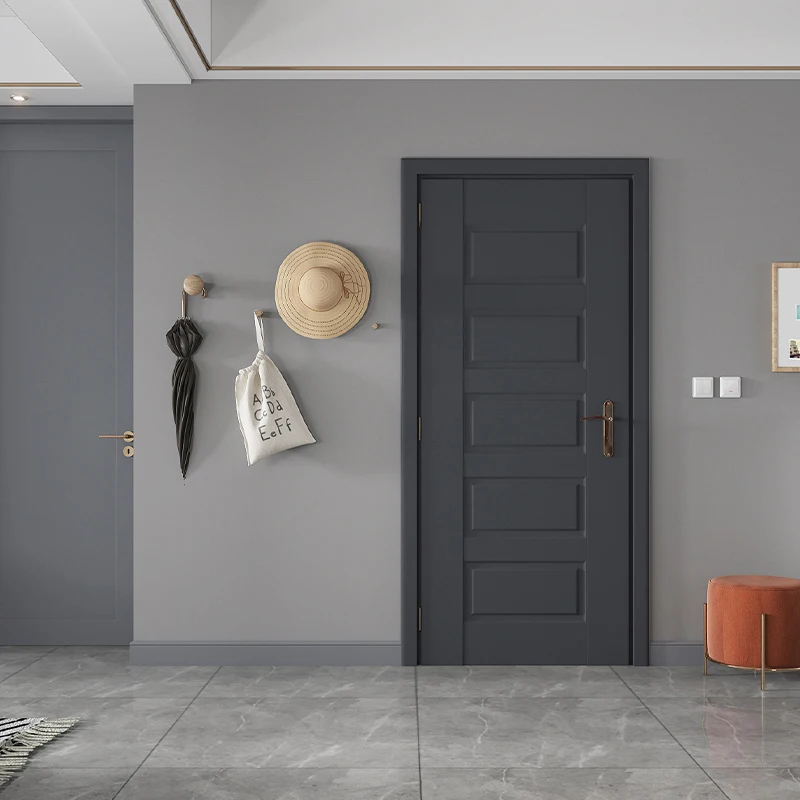 Foshan mahogany interior wooden doors solid wood doors prices in nigeria